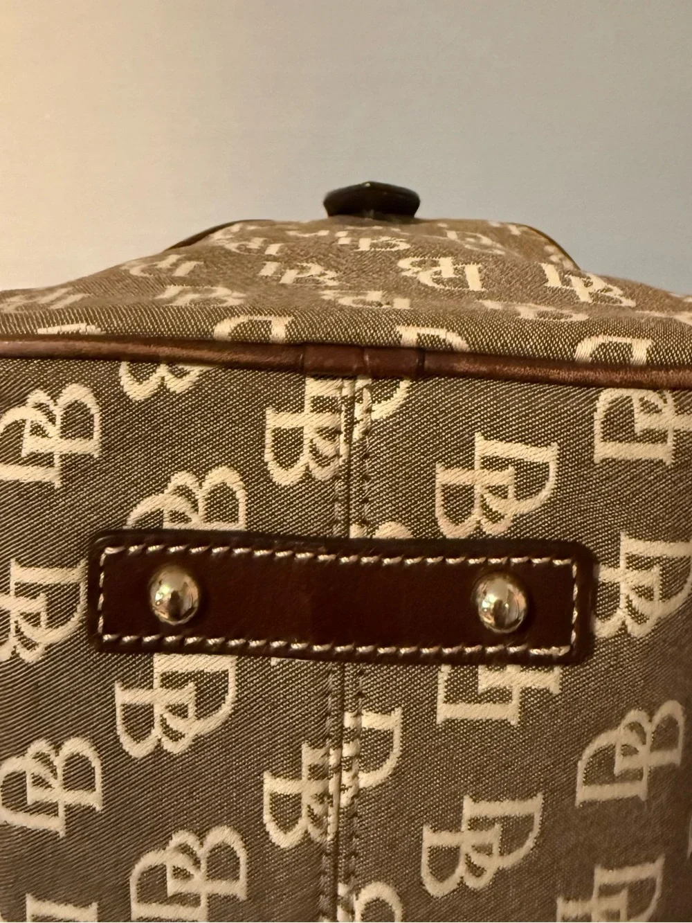 Dooney & Bourke Brown Monogram Satchel